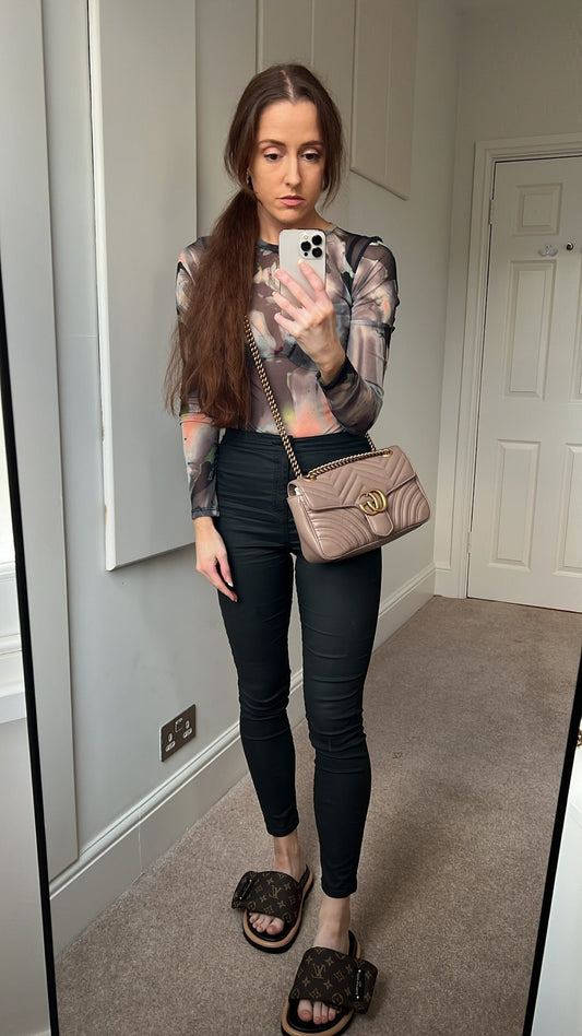 Gucci GG Dusty Pink Marmont Small Shoulder Bag (RRP £2070)