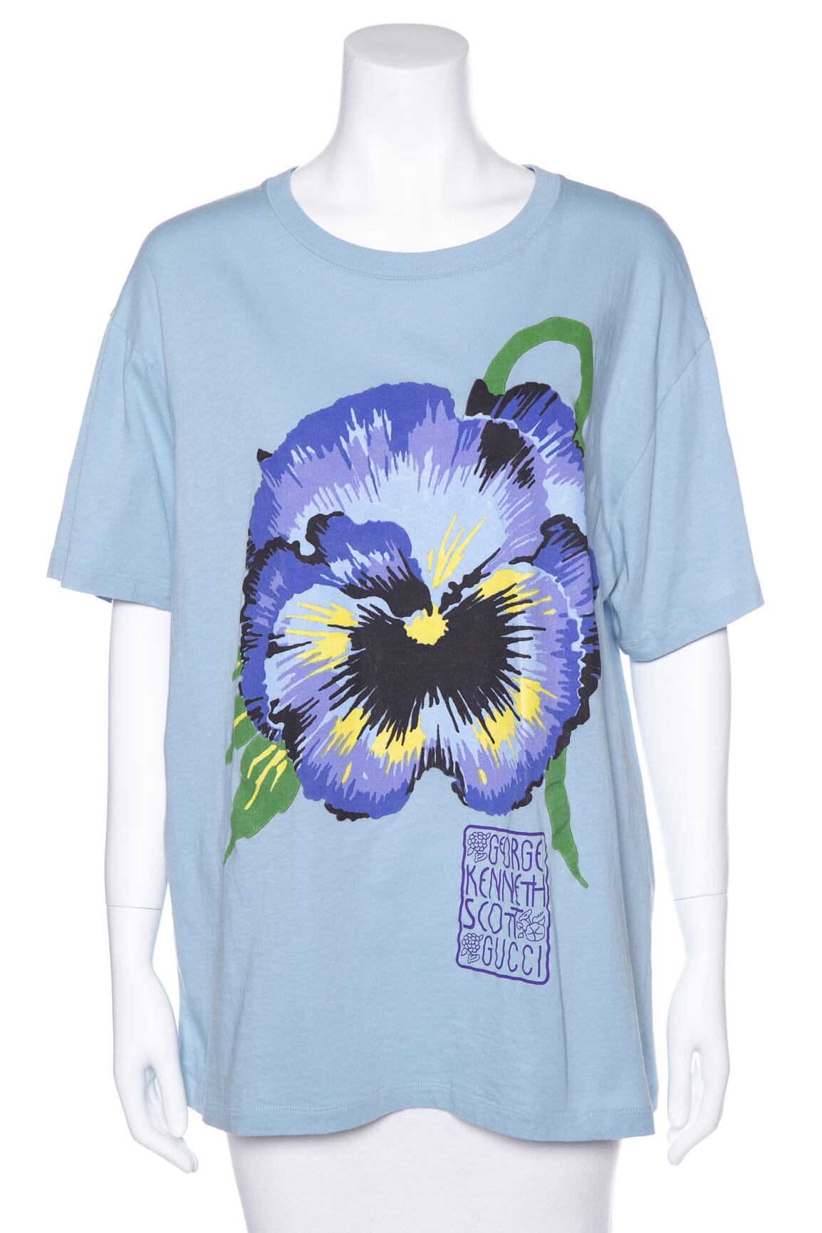 Gucci X George Kenneth Scott Blue T-Shirt SZ L