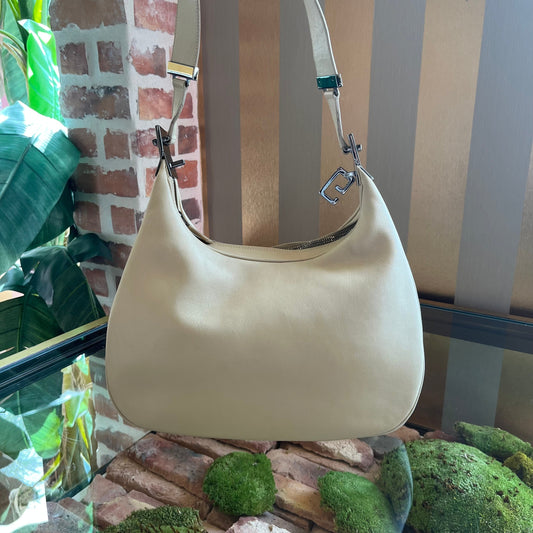 GUCCI Beige Leather Shoulder Bag