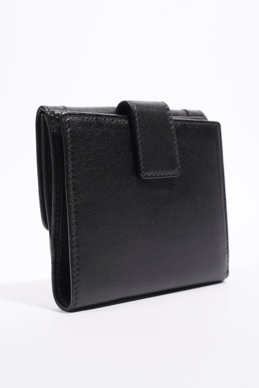 Gucci Babouska Compact Wallet Black Leather