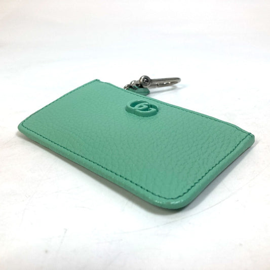 GUCCI Coin case 701070 leather Green type GG Marmont Women Used