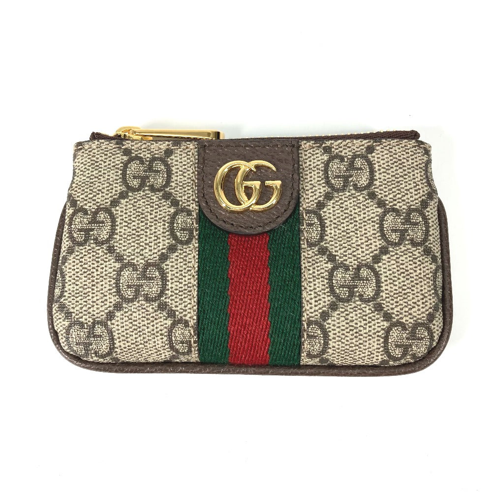 GUCCI Key case Key holder 671722 GG Supreme Canvas beige GG Supreme Ofidia Women Used