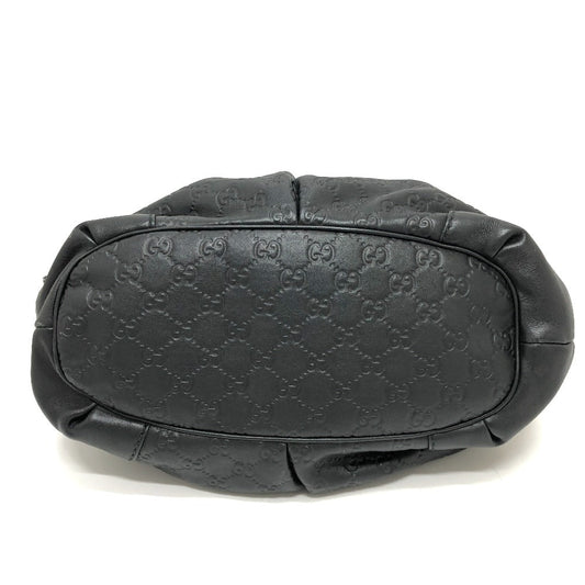 GUCCI Handbag 247902 leather black Guccisima Sukey Women Secondhand