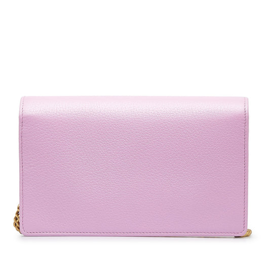 GUCCI GG Marmont Embellished Wallet On Chain Crossbody Bag