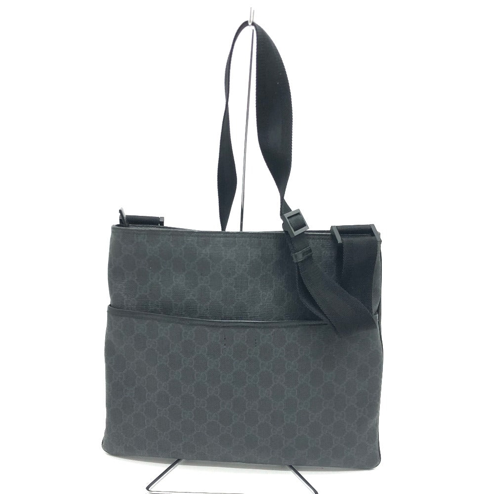 GUCCI Shoulder Bag 162904 GG Supreme Canvas black GG mens Used