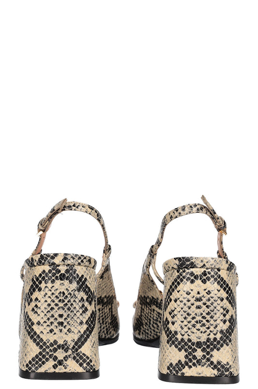 GUCCI Horsebit Heels Python Print