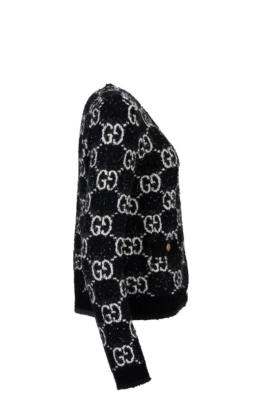 GUCCI Big GG Knit Cardigan Black