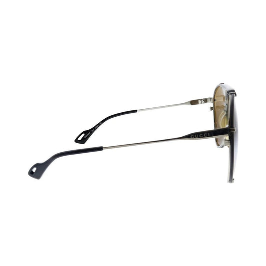 Gucci Aviator-Frame Metal Sunglasses GG0740S-003 Unisex
