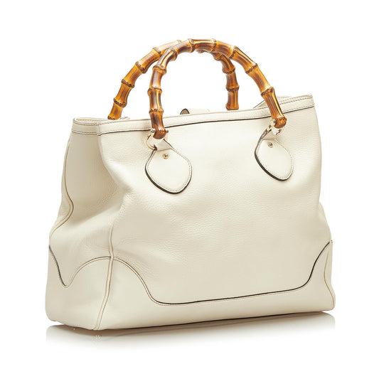 Gucci Bamboo Diana Leather Tote Bag