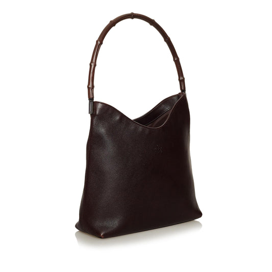 Gucci Bamboo Leather Shoulder Bag