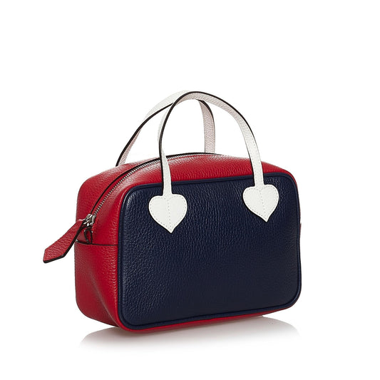 Gucci Childrens Tricolor Leather Handbag