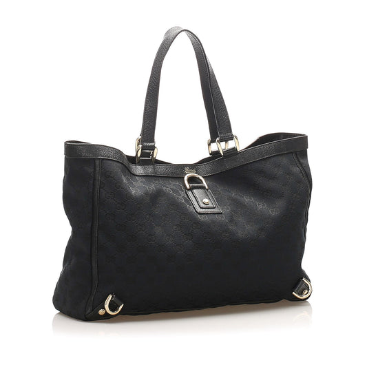 Gucci GG Canvas Abbey D- Ring Tote Bag (SHG-15204)