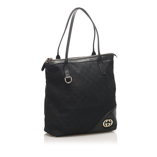 Gucci GG Canvas Britt Tote Bag (SHG-11346)
