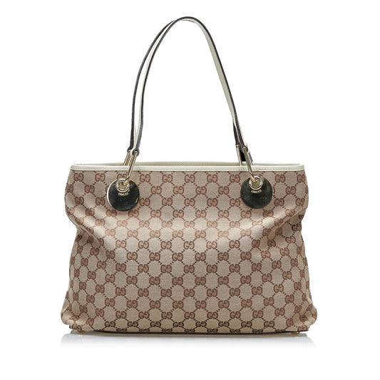 Gucci GG Canvas Eclipse Tote (SHG-y7kFVR)