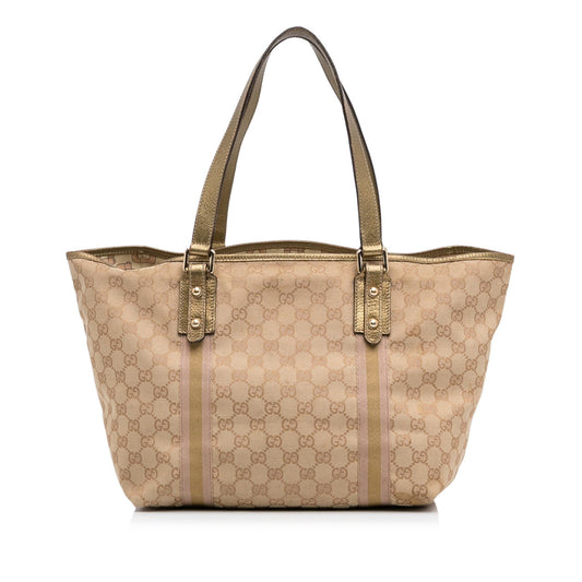 Gucci GG Canvas Jolicoeur Tote (SHG-5mh4lC)
