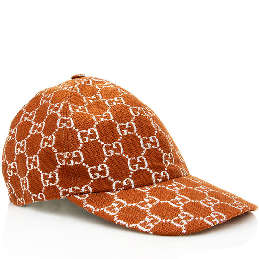 Gucci GG Canvas Lame Baseball Hat - Size XL
