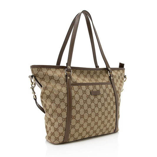 Gucci GG Canvas Medium Tote (SHF-13061)