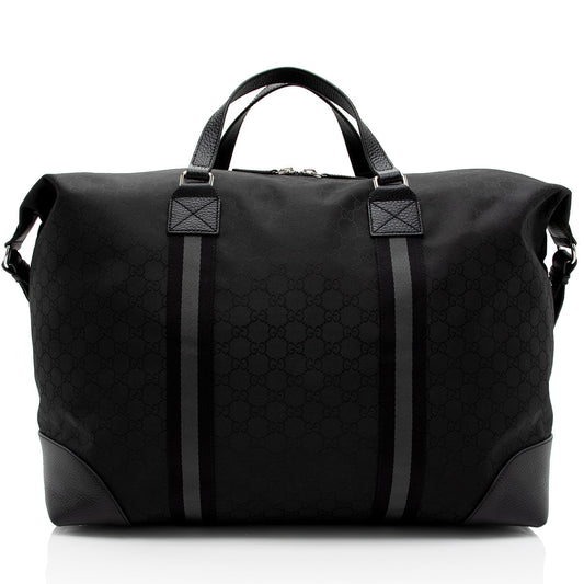 Gucci GG Nylon Travel Duffle Bag (SHF-QIDbW5)