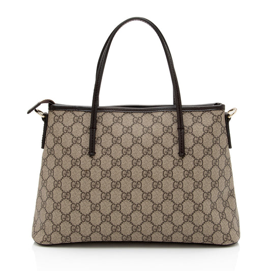 Gucci GG Supreme Small Convertible Tote (SHF-3DHKoq)