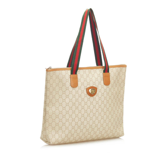 Gucci GG Supreme Web Tote Bag (SHG-18420)