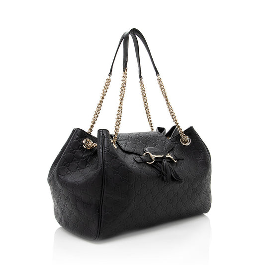 Gucci Guccissima Emily Large Shoulder Bag
