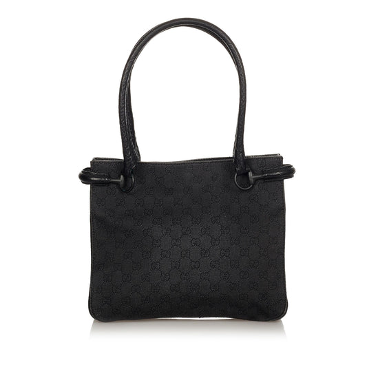 Gucci Horsebit Canvas Shoulder Bag (SHG-7Ier59)