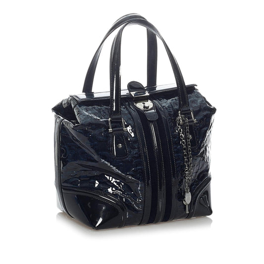 Gucci Horsebit Treasure Patent Leather Handbag