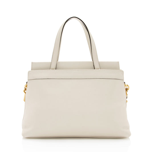 Gucci Calfskin Interlocking G Top Handle Bag (SHF-sjQV4q)