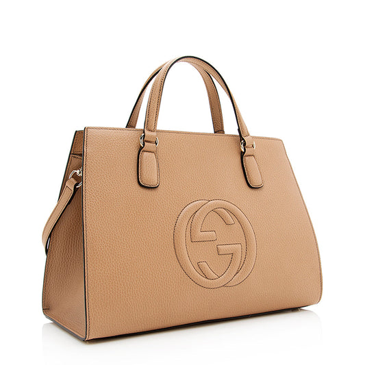 Gucci Leather Soho Medium Top Handle Satchel