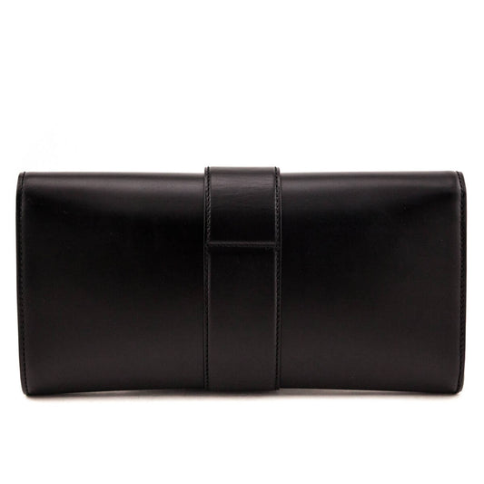 Gucci Black Leather Lady Buckle Clutch
