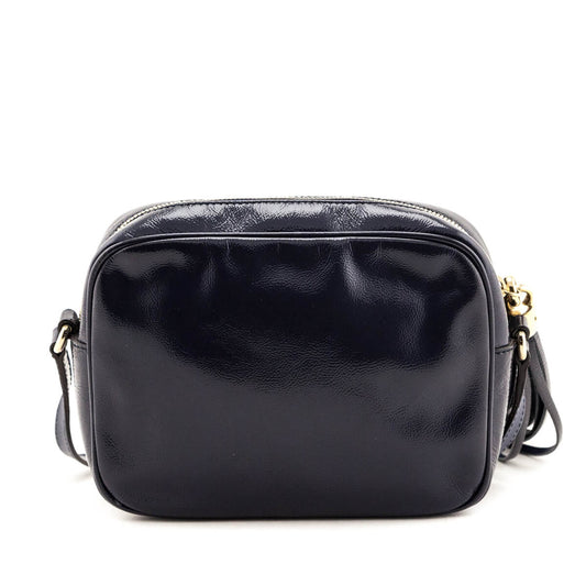 Gucci Blue Patent Soho Disco Bag