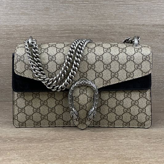Gucci DIonysus GG Monogram Supreme Canvas (Small) - Black