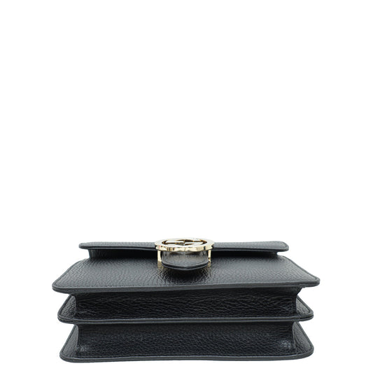 Gucci Black Small Interlocking G Shoulder Bag