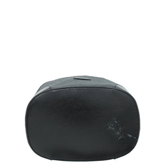 Gucci Black Bright Diamante Medium Bucket Bag