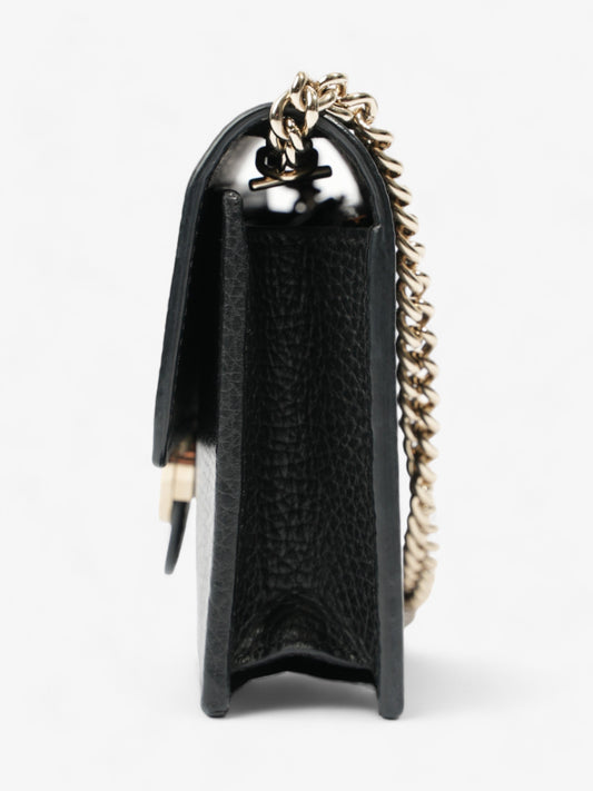 Gucci Interlocking GG Chain Wallet Black Leather