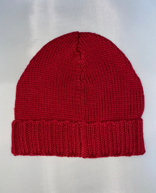 Gucci GG Logo Wool Beanie Hat in Red