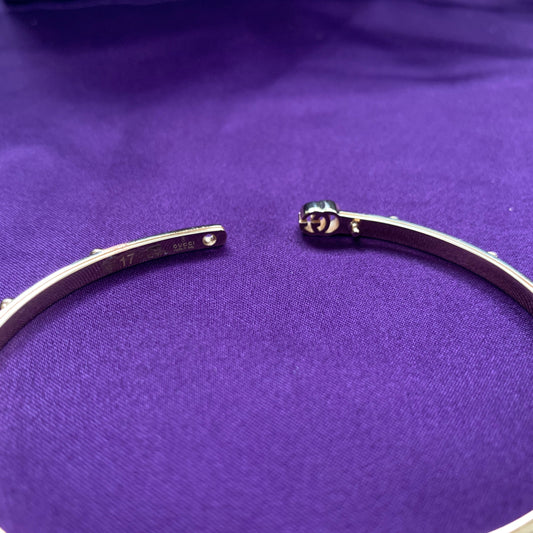 Gucci GG Running Bangle In 18K Yellow Gold