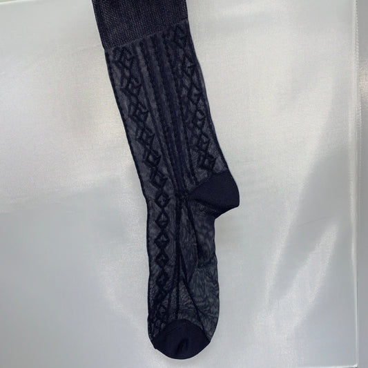 Gucci Diamond GG Mesh Socks in Midnight Blue