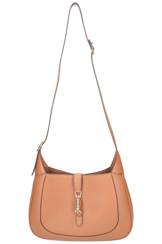 GUCCI Jackie 1961 Hobo Bag Graind Leather Brown
