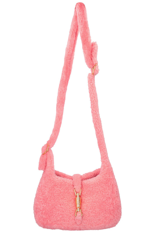 GUCCI 1961 Shearling Jackie Rosa
