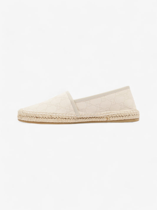 Gucci GG Espadrille Beige Canvas EU 39 UK 6
