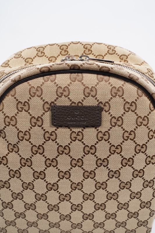 Gucci Backpack With Interlocking GG Supreme Canvas