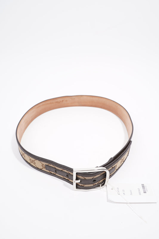 Gucci Belt Supreme / Brown Canvas 85cm 34"