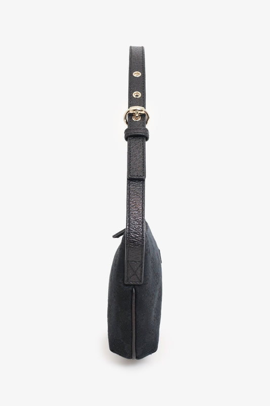 Gucci Black GG Supreme Boat Pochette