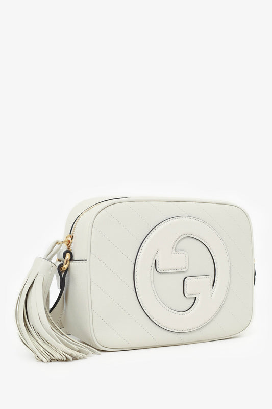 Gucci Beige Leather Mini 'Blondie' Crossbody Camera Bag
