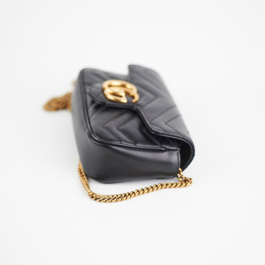 Gucci Black Super Mini Marmont
