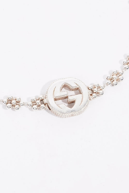 Gucci Interlocking G Bracelet Silver Silver Sterling 19cm