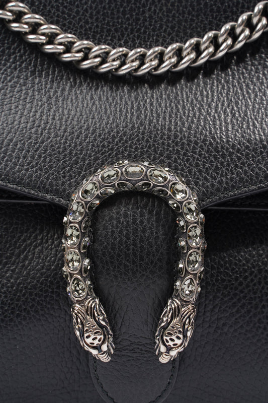 Gucci Dionysus Black Leather Medium