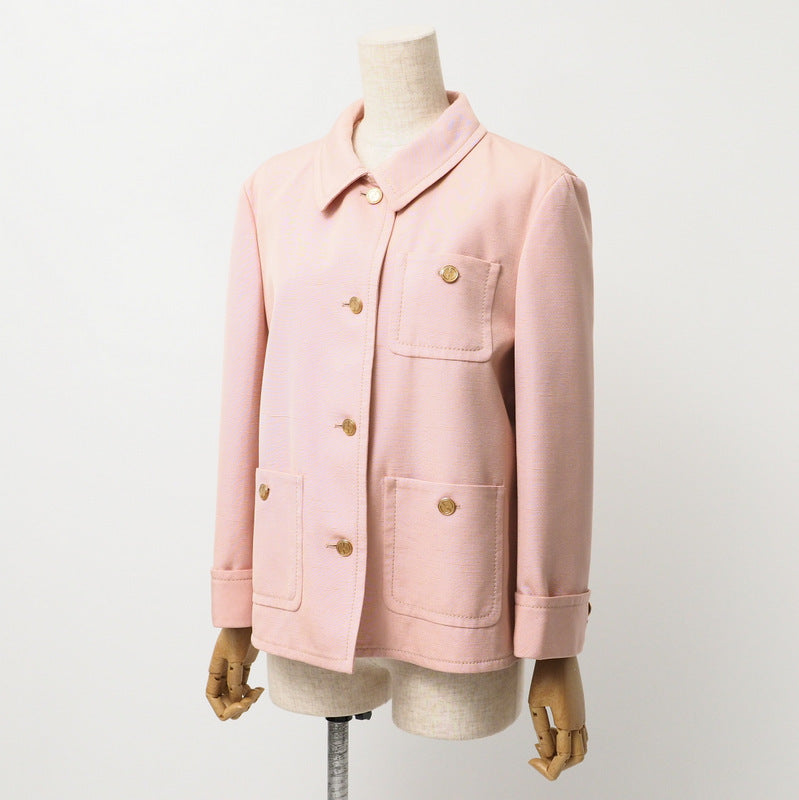 GUCCI Jacket 690932 98% rayon, 2% silk pink 42(170/92Y)