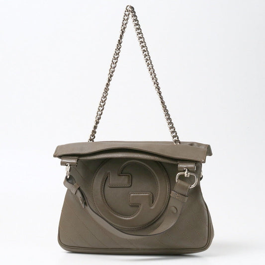 GUCCI Handbag 751518 leather Khaki type